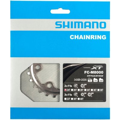 SHIMANO Převodník 24z. M8000 XT 34/24z. stříbrný 64mm