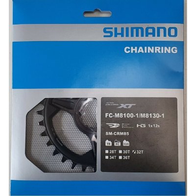 SHIMANO převodník - DEORE XT 36 1x12 - černá – Zboží Dáma