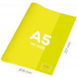 Junior Obal na sešit A5 PVC 306x217 mm Neon Color průhledný žlutý – Zboží Mobilmania