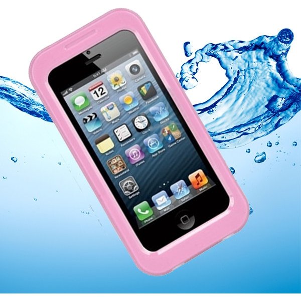 Pouzdro a kryt na mobilní telefon Pouzdro SES Vodotěsné Apple iPhone 5/5S/SE - růžové
