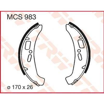 MCS983 TRW Sada brzdových čelistí – Sleviste.cz