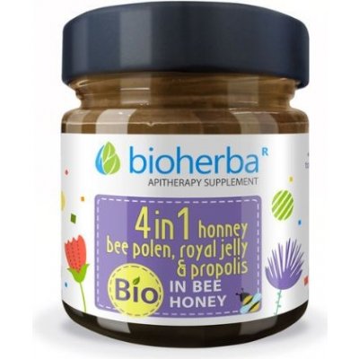Bioherba Včelí med 4v1 med + propolis + mateřská kašička + pyl 280 g