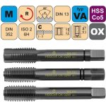 NÁSTROJE CZ Závitník sadový M10x1,5 SADA ISO2 HSSCo5 OX DIN 352 - 0290 - CZZ0290-M10-SD-ISO2 – Hledejceny.cz