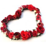 Srdce květinové na auto 42 cm - červené – Hledejceny.cz