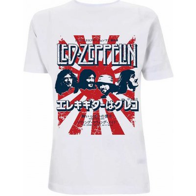 Led Zeppelin tričko Japanese Burst White