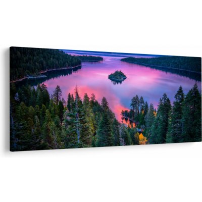 Obraz - Jezero Tahoe, Sierra Nevada, Kalifornie, USA, jednodílný 200x100 cm – Hledejceny.cz
