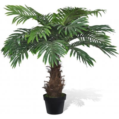 Nabytek XL Umělá cykasová palma s květináčem 80 cm zelená – Zboží Mobilmania