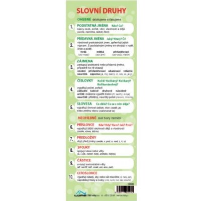 Slovní druhy, záložka LUMA LUMA – Hledejceny.cz