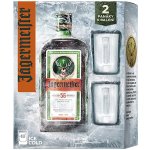 Jägermeister 35% 0,7 l (dárkové balení 2 sklenice) – Zboží Mobilmania