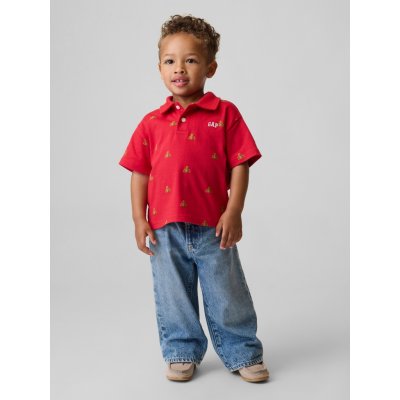 GAP Baby polo tričko s logem Brannan Bear Červená – Zboží Dáma