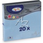 Wimex ubrousky 3V světle modré 20ks 33x33cm – Zboží Dáma