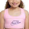 Dětské spodní prádlo Nike Dri-Fit Swoosh Bra Futura G pink foam/blue void