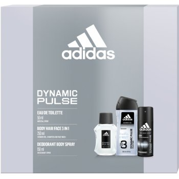 Adidas Dynamic Pulse EDT 50 ml + deospray 150 ml + sprchový gel 250 ml dárková sada