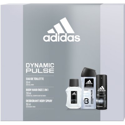 Adidas Dynamic Pulse EDT 50 ml + deospray 150 ml + sprchový gel 250 ml dárková sada – Zboží Mobilmania