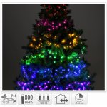 Koopman Světelný řetěz 800 LED barevné, černý kabel, 16 m – Hledejceny.cz
