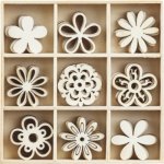 Knorr Prandell Květiny - dřevěné dekorace 45 ks – Sleviste.cz