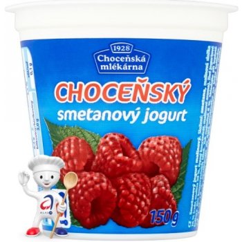 Choceňská mlékárna Choceňský smetanový jogurt malina 150 g