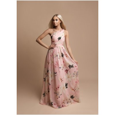 Eva & Lola družIčkovské květované šaty Ashley růžové – Zboží Mobilmania