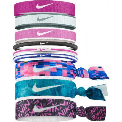 Gumičky Nike MIXED HAIRBANDS 9 PK 9318138-608 Velikost OSFM – Zboží Mobilmania