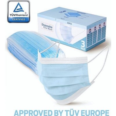 BN Medical rouška jednorázová 3vrstvá sada 50 ks – Zboží Dáma