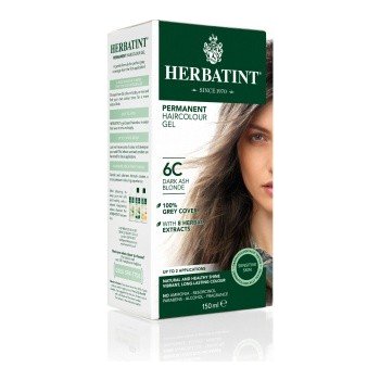 Herbatint permanentní barva na vlasy tmavá popelavá blond 6C 150 ml