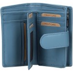 Dámská kožená 50313 světle modrá – Zboží Dáma