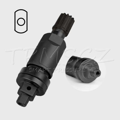 TPMS-11C náhradní ventil pro TPMS senzory - kovový černý – Hledejceny.cz