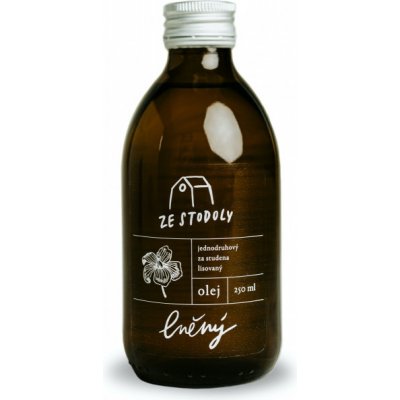 ZE STODOLY Za studena lisovaný olej lněný 0,25 l – Zboží Dáma