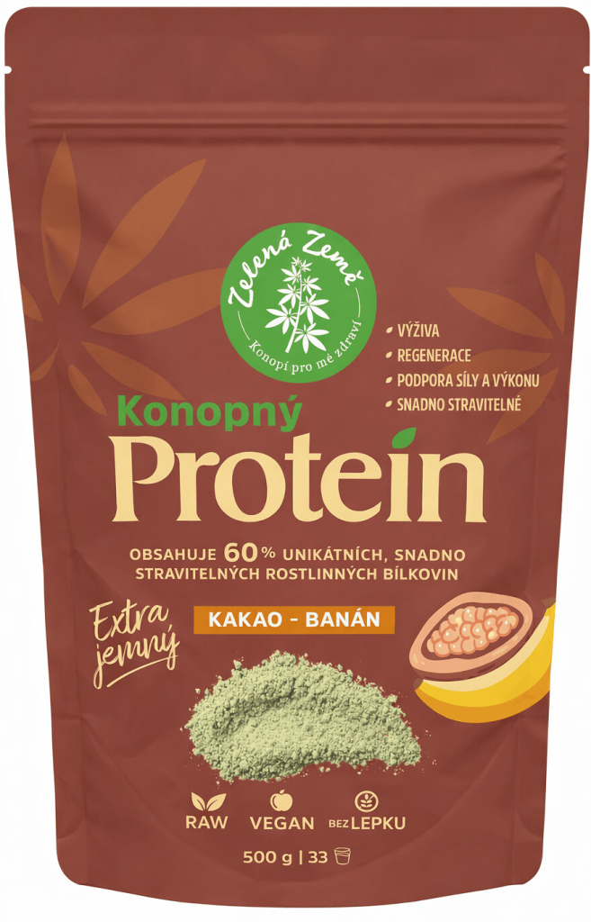 Zelená Země Konopný protein Extra jemný 500 g
