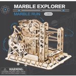Robotime 3D dřevěné mechanické puzzle Kuličková dráha Marble Explorer 260 ks – Zboží Dáma
