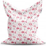 SABLIO Růžové rybky a sloni 150 x 100 cm – Sleviste.cz