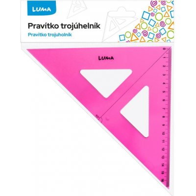 LUMA trading s.r.o. pravítko trojúhelník s ryskou, zelené 662036 – Zboží Živě