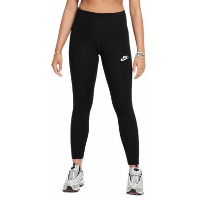 Nike Sportswear Classic High-Waisted black/white Černý – Zboží Dáma