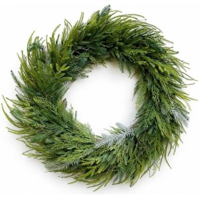 DECOLED Vánoční věnec na dveře 72 × 72 × 15 cm, plast, IP44 venkovní – Zbozi.Blesk.cz