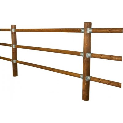 DŘEVĚNÁ OHRADA - typ LUX II. - v. 150 cm - 3x svlak – Sleviste.cz
