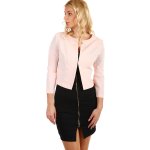 Glara sako s tříčtvrtečními rukávy i pro plnoštíhlé světle růžová – Hledejceny.cz