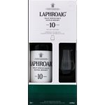 Laphroaig 10y 40% 0,7 l (dárkové balení 1 sklenice) – Hledejceny.cz