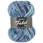 Příze DROPS Fabel Print 522 - modrá/modrá – Hledejceny.cz