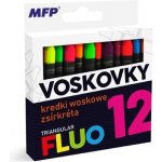 MFP voskovky fluo 12 barev trojhranné – Zboží Mobilmania