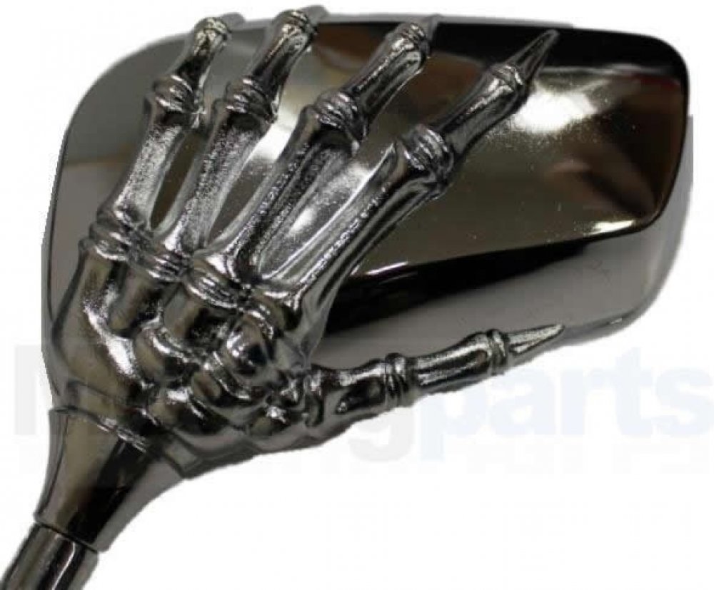 Zrcátka Skeleton Hand universal 8/10mm, chrom | Srovnanicen.cz