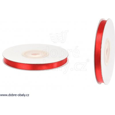 Červené saténové stuhy - 25 m / 0,6 cm – Sleviste.cz