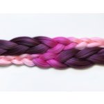 Kanekalon Easy Braid a Miss Rola Barva: 33/HOTPLUM/L-PINK (brown-pink shaded, ombré hnědá-růžová), Značka: Miss Rola – Zboží Dáma