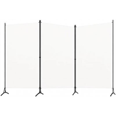 VidaXL 3panelová Paraván bílá 260 x 180 cm – Sleviste.cz