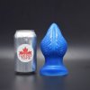 Anální kolík Topped Toys Lotus 100 Blue Steel, prémiový silikonový anální kolík 14 x 8,1 cm