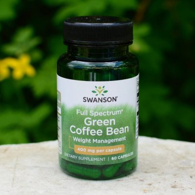 Swanson Zelená kávová zrna 400 mg x 60 kapslí