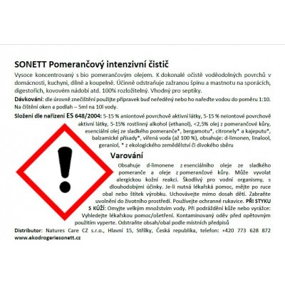 Sonett Pomerančový intenzivní čistič 10 l – Hledejceny.cz