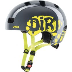Cyklistická helma Uvex Kid 3 dirtbike grey-Lime 2022