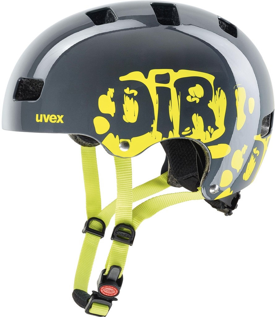 Uvex Kid 3 dirtbike grey-Lime 2022