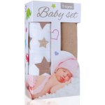 T-TOMI Baby set bambusová osuška beige stars / béžové hvězdičky beige / béžová – Zbozi.Blesk.cz