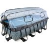 Bazén EXIT Rámový bazén 4x2x1,22m (12v Sand filtr) - + střešní okno + tepelné čerpadlo